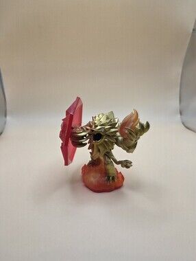 Wildfire Trap Team Skylanders Activision Gold Lion with Red Shield Figure